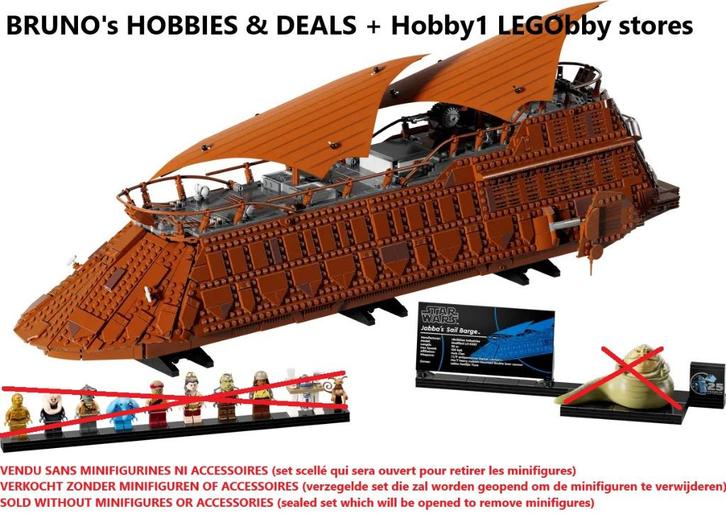LEGO 75397 Jabba's zeilboot NIEUW maar ZONDER MINIFIGS, Kinderen en Baby's, Speelgoed | Duplo en Lego, Nieuw, Lego, Ophalen of Verzenden