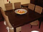 EETTAFEL VIERKANTE TAFEL 150 x 150 MASSIEF TEAK Flamant, Ophalen, Nieuw