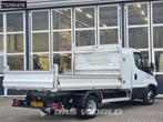 Iveco Daily 35C14 Kipper met Kist 3.5t trekhaak Airco Cruise, Auto's, Bestelwagens en Lichte vracht, Gebruikt, Euro 6, Iveco, Wit