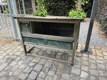 Gratis Konijnenhok, Dieren en Toebehoren, Ophalen, Gebruikt, Hok, 75 tot 110 cm