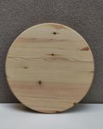 Tafelblad Rond Grenenhout 3(D) x40(B) x40(L) cm, Huis en Inrichting, Ophalen, Minder dan 50 cm, Rond, Nieuw