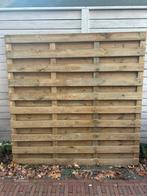 2x houten tuinschermen (180x180), Tuin en Terras, Schuttingen, Ophalen, 1 tot 2 meter, Minder dan 3 meter, Zo goed als nieuw