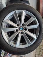 4x banden op alu velgen BMW 17", Auto-onderdelen, Ophalen, Gebruikt, Banden en Velgen, 17 inch