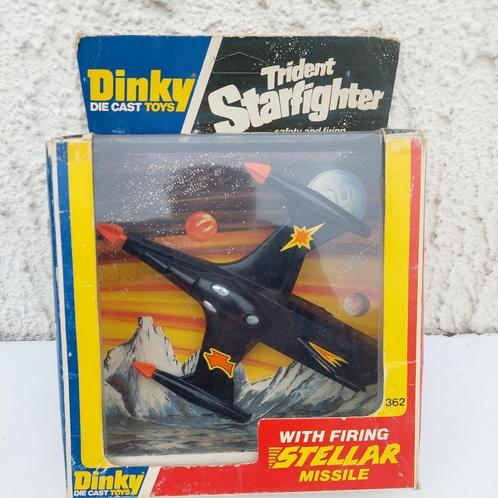 DINKY TOYS 362 TRIDENT STARFIGHTER STELLAR MISSILE + BOITE, Hobby & Loisirs créatifs, Voitures miniatures | 1:43, Utilisé, Autres types