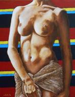 "Vrouwenfiguur" Schilderij, Verzenden