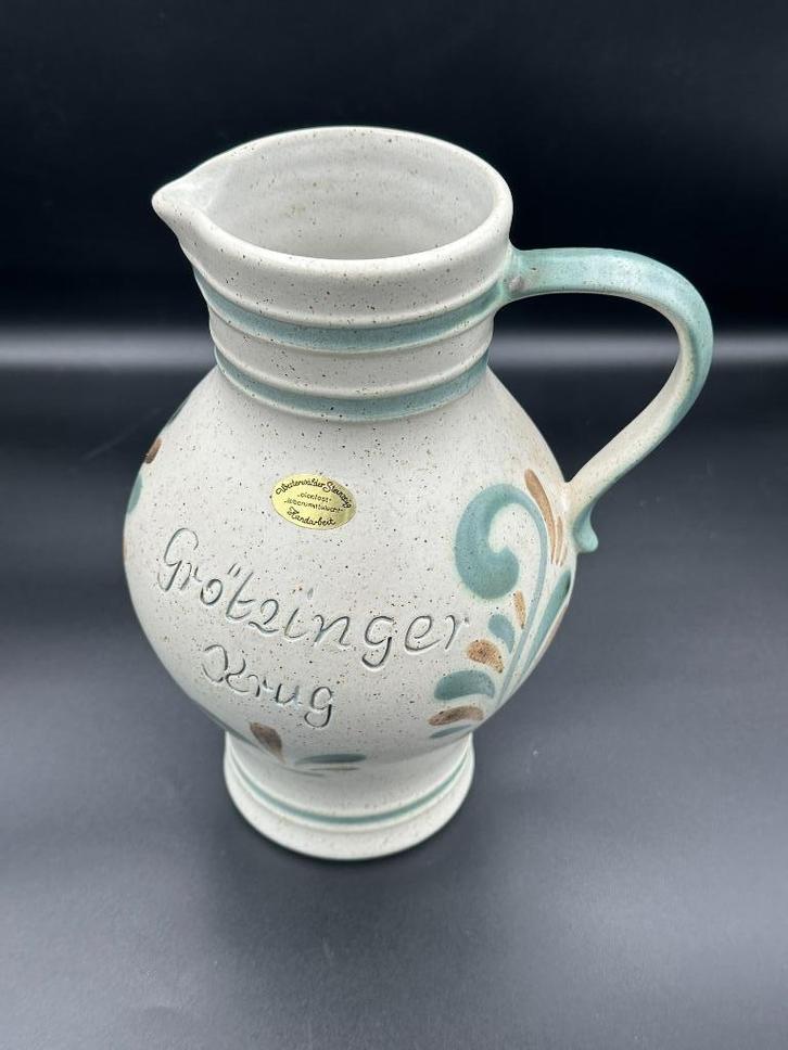 Handgemaakte Krug – Grötzinger Zupforchester 1997, Antiek en Kunst, Antiek | Vazen, Ophalen of Verzenden