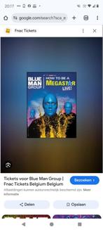 Tickets Blue Man Group in Berlijn., Tickets en Kaartjes, Concerten | Overige, Twee personen