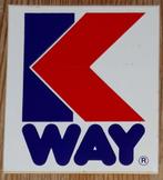 Vintage sticker K-Way regenkledij retro autocollant, Ophalen of Verzenden, Merk, Zo goed als nieuw