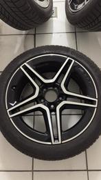 Mercedes W177 AMG 18-inch velgen met winterbanden, Auto-onderdelen, Banden en Velgen, 18 inch, Gebruikt, Velg(en), Personenwagen