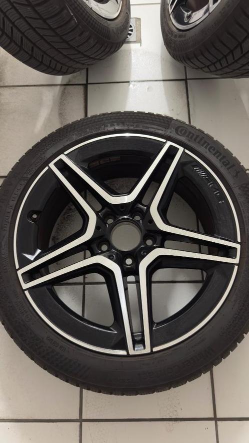 Mercedes W177 AMG 18-inch velgen met winterbanden, Autos : Pièces & Accessoires, Pneus & Jantes, Jante(s), Pneus hiver, 18 pouces