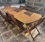 Table en teck 6 personnes, Enlèvement, Utilisé