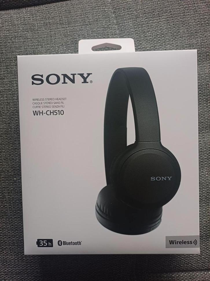 Sony WH-CH510, Audio, Tv en Foto, Hoofdtelefoons, Nieuw, Op oor (supra aural), Sony, Draadloos, Bluetooth, Ophalen of Verzenden