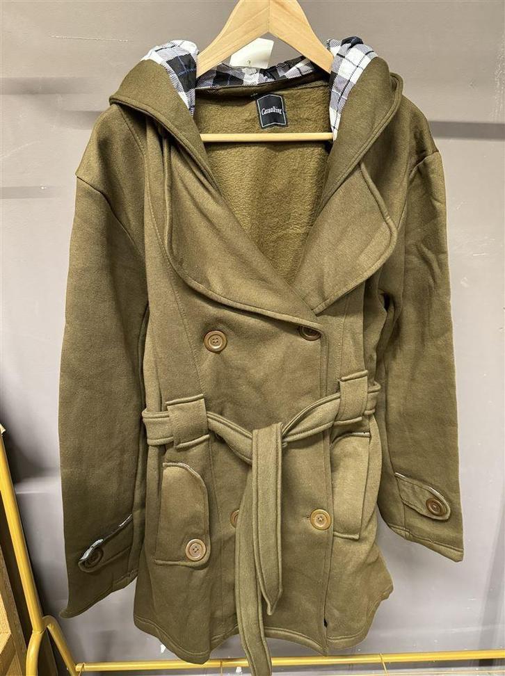 Vrouwen jas - winter jas Long Hooded Warm Jacket SizeXXL -Ca, Kleding | Dames, Jassen | Winter, Zo goed als nieuw, Ophalen of Verzenden