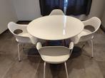 Tafel + 4 stoelen, Ophalen, Gebruikt, Rond, Vier personen