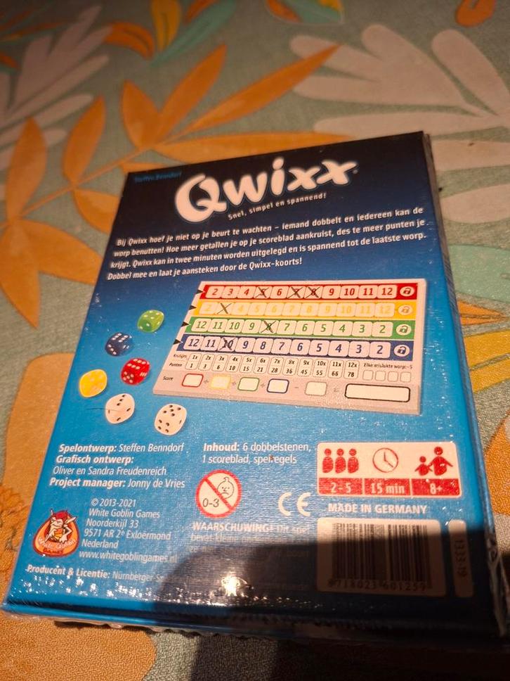 White Goblin Games Qwixx, Hobby en Vrije tijd, Gezelschapsspellen | Overige, Ophalen of Verzenden