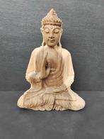 Houten Boeddha/Vitarka Mudra/Handgemaakt/Azië, Huis en Inrichting, Woonaccessoires | Boeddhabeelden, Ophalen of Verzenden, Nieuw