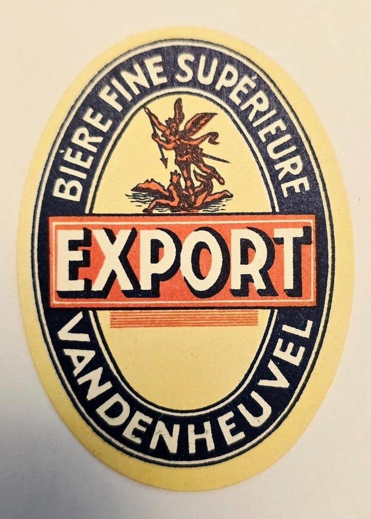 Export Vandenheuvel Etiquette biere Label 11, Verzamelen, Biermerken, Zo goed als nieuw, Overige typen, Overige merken, Verzenden