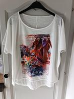 Tee-shirt ample avec dessin, Enlèvement ou Envoi, Blanc