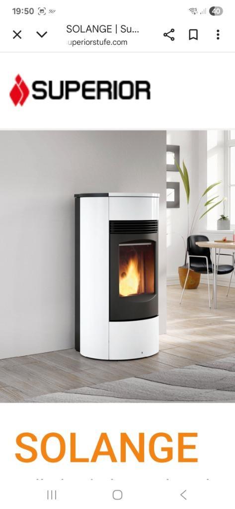 Pelletkachel solange, Huis en Inrichting, Kachels, Gebruikt, Vrijstaand, Pelletkachel, Ophalen