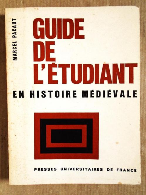 Guide de l'étudiant en histoire médiévale - 1968 - M. Pacaut, Livres, Histoire mondiale, Utilisé, Autres régions, 20e siècle ou après