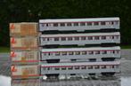 Lima (HO) 4 voitures INOX Type TEE_A8tu SNCB/SNCF, Hobby & Loisirs créatifs, Trains miniatures | HO, Envoi, Comme neuf, Lima