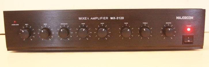 Majorcom MX-3120 Mixer Amplifier / 120 Watts, Muziek en Instrumenten, Versterkers | Keyboard, Monitor en PA, Zo goed als nieuw