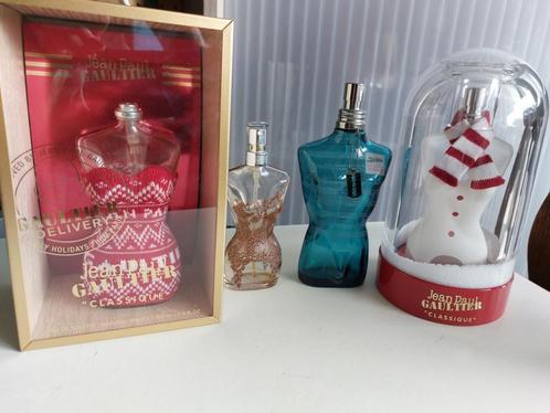 Flacons de parfum vides Jean Paul Gaultier Collector X-Mas s, Collections, Parfums, Utilisé, Bouteille de parfum, Enlèvement ou Envoi