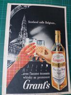 Grant's whisky - publicité papier - années '60-70, Collections, Marques & Objets publicitaires, Autres types, Utilisé, Enlèvement ou Envoi