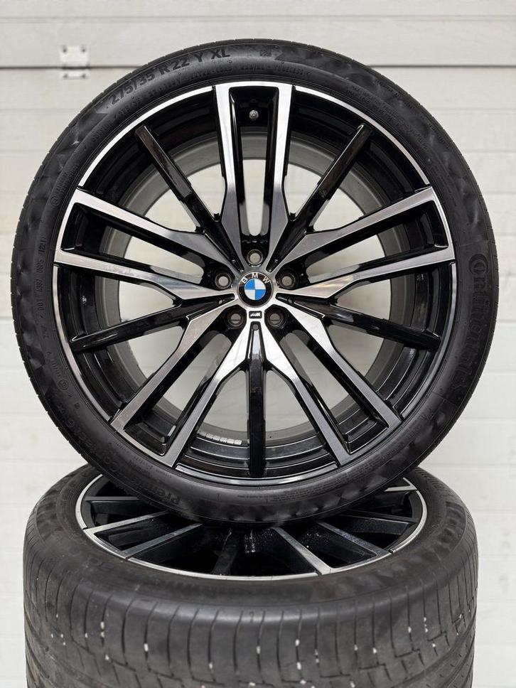 DEMO 22’’ BMW X5 X6 G05 G06 VELGEN ZOMERBANDEN ORIG SET TPMS, Auto-onderdelen, Banden en Velgen, Banden en Velgen, Zomerbanden