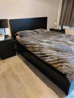 Bed met opbergschuiven (4)/matras/nachtkastje/kast/ladekast, Huis en Inrichting, Ophalen, Zo goed als nieuw