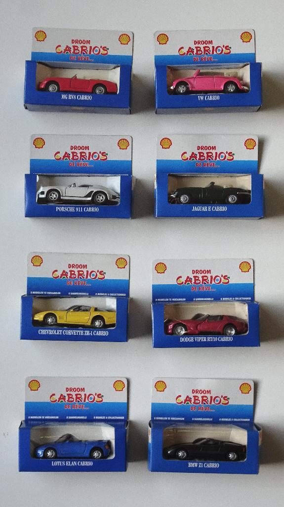 Volledige collectie 8 droom cabrio’s, Hobby en Vrije tijd, Modelauto's | 1:43, Zo goed als nieuw, Auto, Overige merken, Ophalen of Verzenden