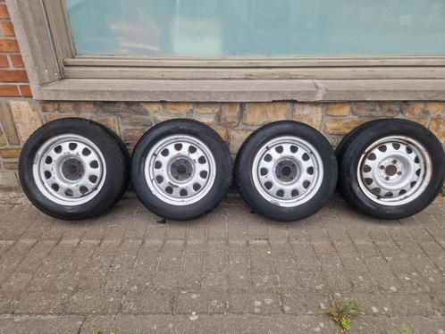 Originele Volkswagen Golf velgen met banden (4x100 ET45), Auto-onderdelen, Banden en Velgen, Banden en Velgen, Zomerbanden, 14 inch