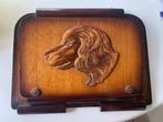 Porte-lettre/journal Art Nouveau avec tête de chien, Antiquités & Art, Enlèvement