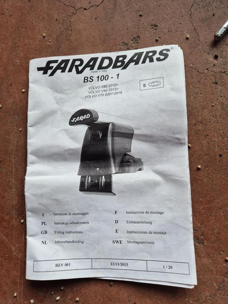Dakdragers Farad BS100-1, Auto diversen, Dakdragers, Gebruikt, Ophalen of Verzenden