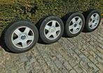 4 roues hiver 195/65-15 pour VW, entraxe 5x100, Auto-onderdelen, Ophalen, Gebruikt, 15 inch, Banden en Velgen