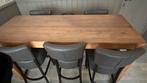Tafels & stoelen, Huis en Inrichting, Tafels | Eettafels, Ophalen, Zo goed als nieuw