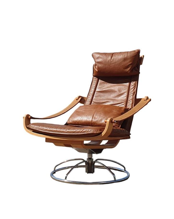 Vintage Nelo chair, Huis en Inrichting, Fauteuils, Leer, Ophalen