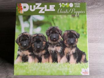 puzzel met puppies (en voorbeeldposter)  beschikbaar voor biedingen