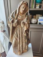 Grande statue religieuse bois ancien - 31, Enlèvement