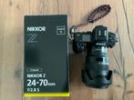Nikkor Z 24-70 f/2.8 s, Audio, Tv en Foto, Foto | Lenzen en Objectieven, Ophalen, Zo goed als nieuw, Telelens