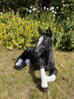(Tuin)Beeld Paard, pony, liggend, tuin, gazon, manege, 65cm, Ophalen, Nieuw, Kunststof, Dierenbeeld