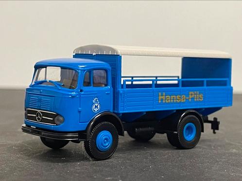 Brekina (als Herpa) Mercedes LP328 Hansa Pils 1/87, Hobby & Loisirs créatifs, Voitures miniatures | 1:87, Comme neuf, Brekina