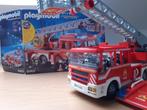 Playmobil brandweer ladderwagen 9463 (met licht en sirene), Kinderen en Baby's, Speelgoed | Playmobil, Ophalen, Gebruikt, Complete set