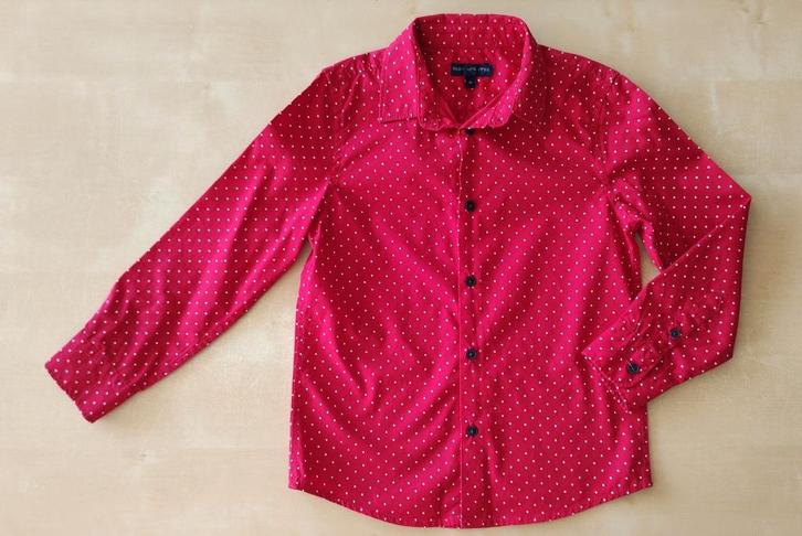 Mooi rood hemd met sterretjes, maat 116, Enfants & Bébés, Vêtements enfant | Taille 116, Comme neuf, Garçon, Chemise ou Chemisier