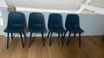 Vier donker grijze stoelen ikea Odger, Huis en Inrichting, Stoelen, Ophalen, Zo goed als nieuw, Vier