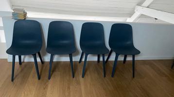Vier donker grijze stoelen ikea Odger beschikbaar voor biedingen
