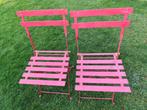2 chaises en métal pliable ( 40€ les deux), Tuin en Terras, Tuinstoelen, Ophalen, Gebruikt, Metaal, Inklapbaar