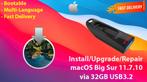 Installeer macOS Big Sur 11.7.10 via USB-Stick zonder DVD, Verzenden, Nieuw, MacOS