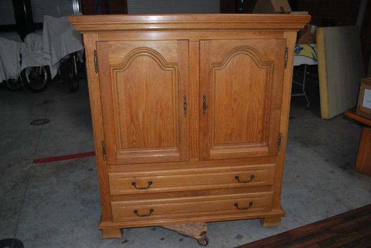 eikenhouten dressoir (t. b.conditie), Huis en Inrichting, Kasten | Buffetkasten, Zo goed als nieuw, 100 tot 150 cm, Minder dan 50 cm