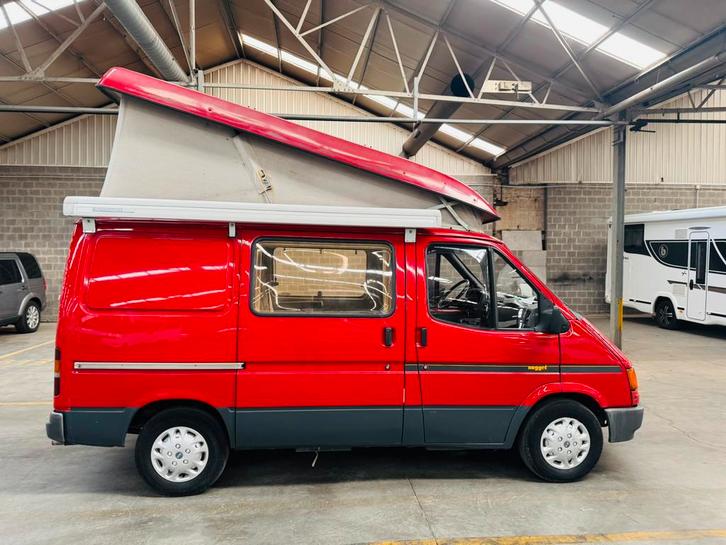 Ford nugget westfalia camper 1988 2.5d oldtimer, Caravans en Kamperen, Mobilhomes, Bedrijf, Ford, Handgeschakeld, Ophalen